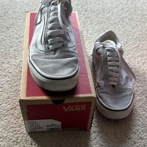 Vans Light Gray Canvas Sneakers